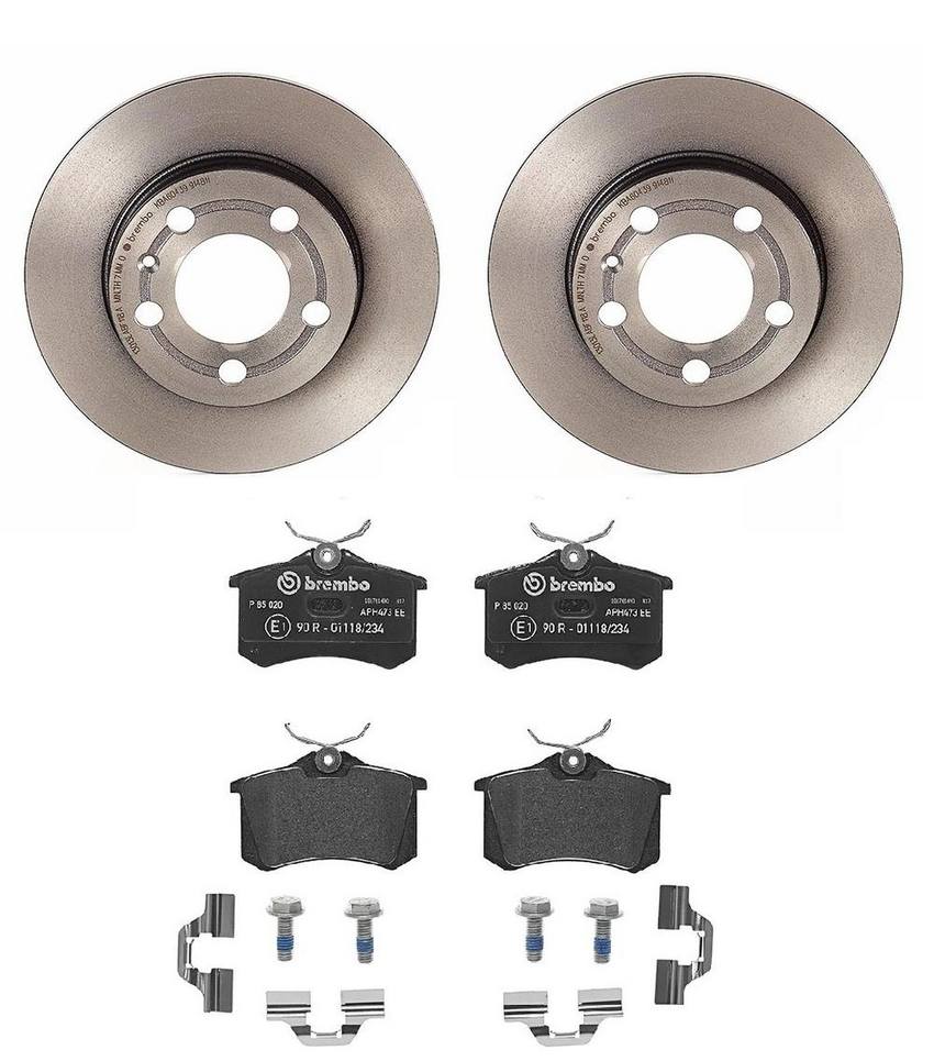 Brembo Brakes Kit - Pads and Rotors Rear (239mm) (Low-Met)